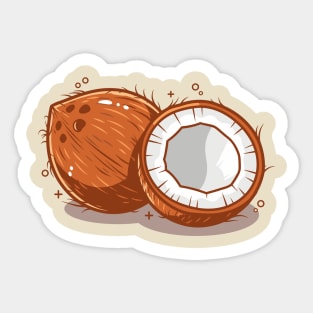 Coconut Fun Sticker